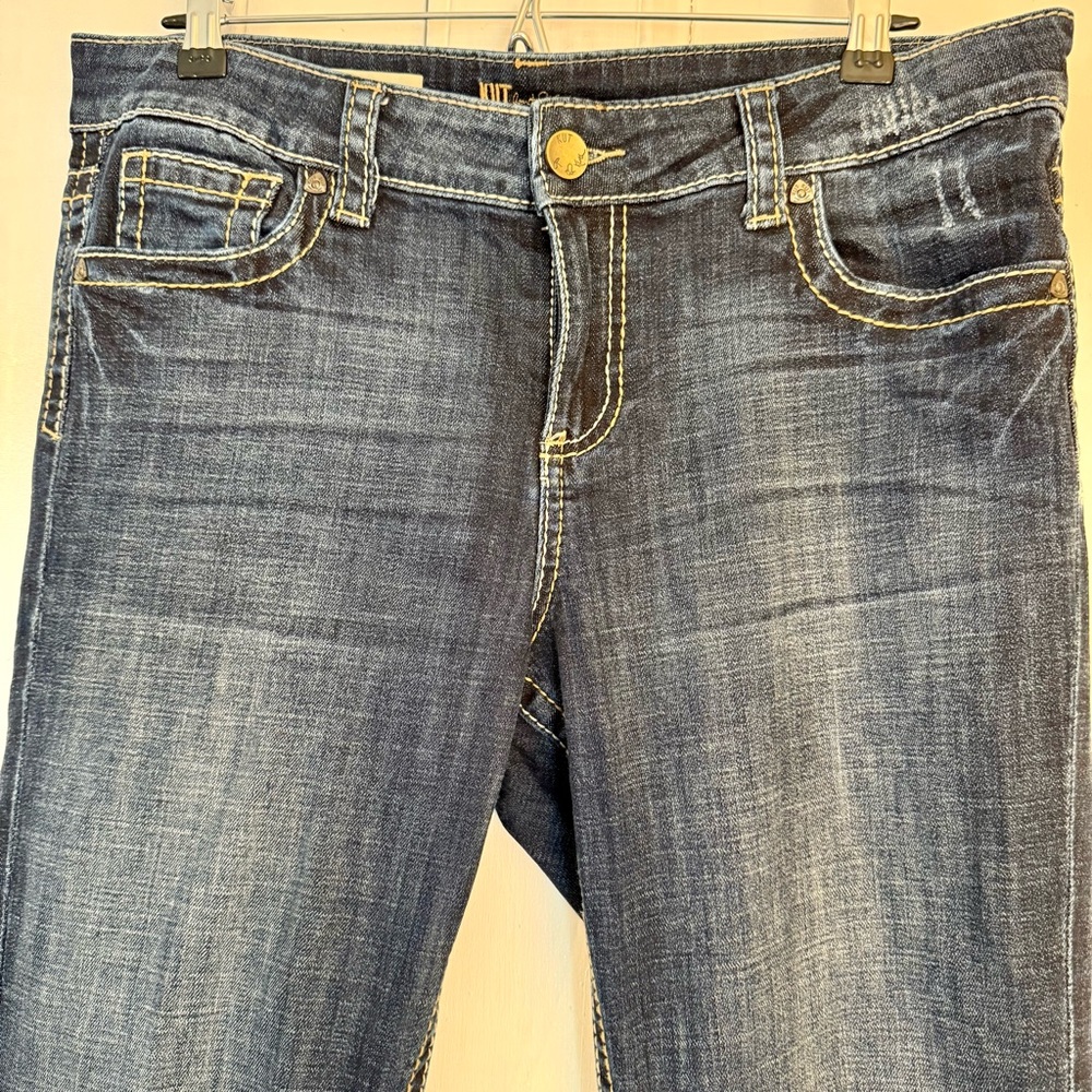 Kut from the Kloth Natalie High Rise Bootcut Dark Indigo Jeans - Picture 3 of 9